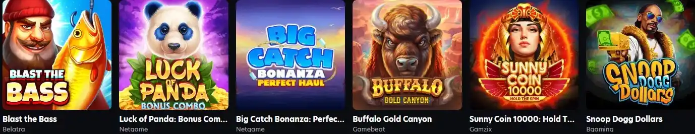 Neospin Casino top slot games selection